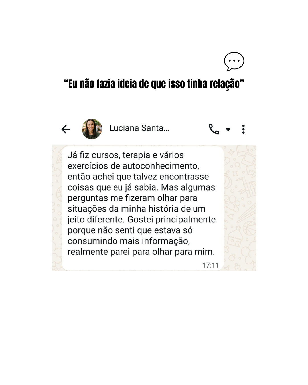 Depoimento 1 sobre a Chave da Autotransformação Profissional