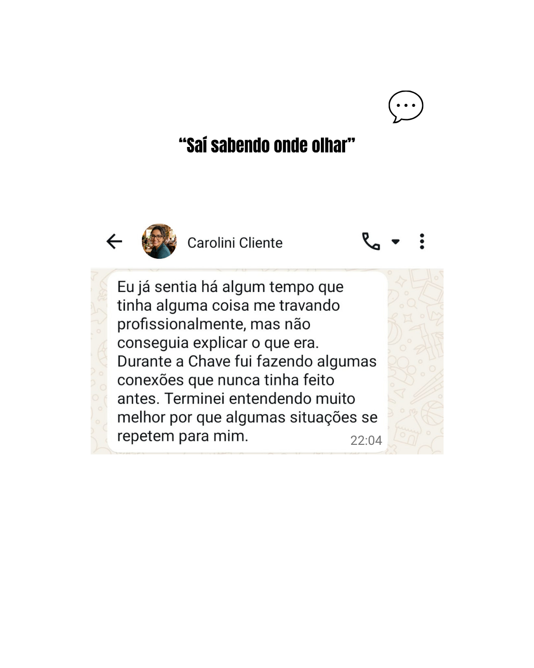 Depoimento 4 sobre a Chave da Autotransformação Profissional