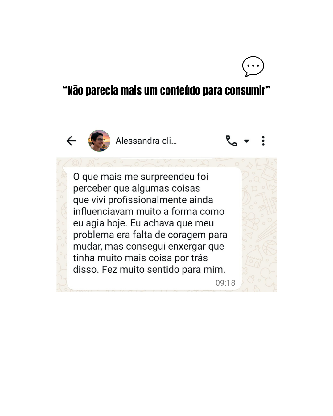 Depoimento 3 sobre a Chave da Autotransformação Profissional